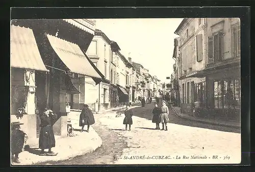 AK St-Andre-de-Cubzac, La Rue Nationale