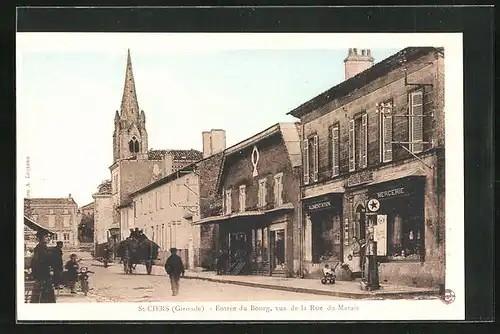 AK St-Ciers, Entree du Bourg, vue de la Rue du Marais