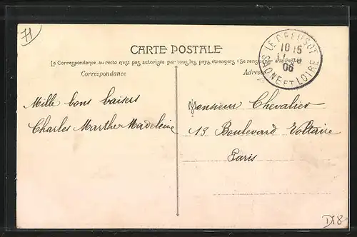 AK Le Creusot, Rues de Nolay et de Montchanin