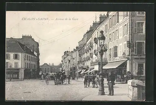 AK Chalon-sur-Saone, Avenue de la Gare