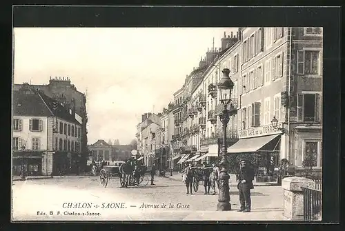 AK Chalon-sur-Saone, Avenue de la Gare