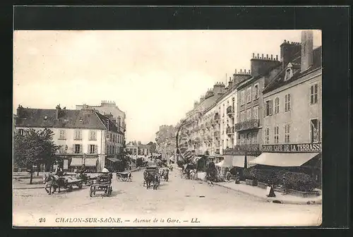 AK Chalon-sur-Saone, Avenue de la Gare