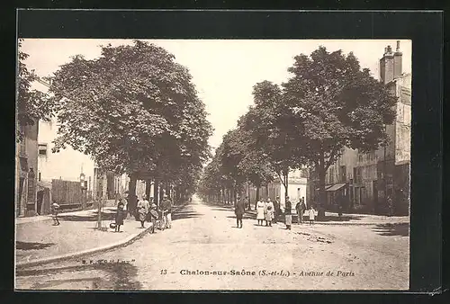 AK Chalon-sur-Saone, Avenue de Paris