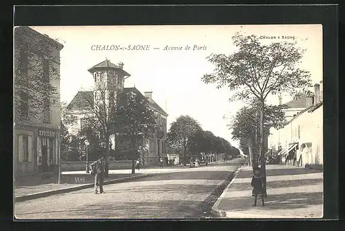 AK Chalon-sur-Saone, Avenue de Paris