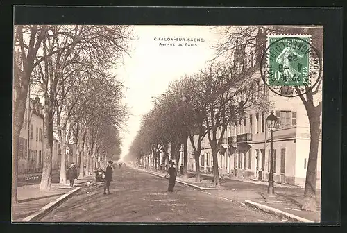 AK Chalon-sur-Saone, Avenue de Paris