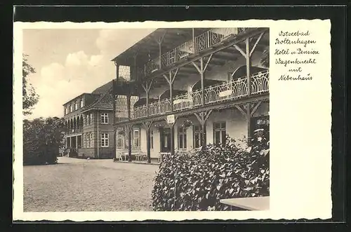 AK Grevesmühlen-Boltenhagen i. M., Hotel-Pension Wagenknecht mit Nebenhaus