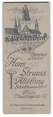 Fotografie Hans Strauss, Altötting, Schlotthammerstr. 1, Ansicht Altötting, Kloster mit Heiligen Darstellung