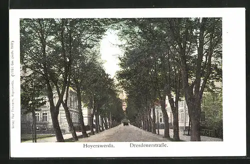 AK Hoyerswerda, Blick in die Dresdenerstrasse