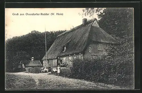 AK Ovendorfer-Redder, Gasthaus vor dem Wald