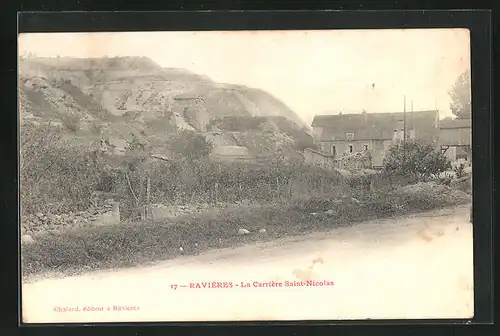 AK Ravières, La Carrière Saint-Nicolas, Steinbruch