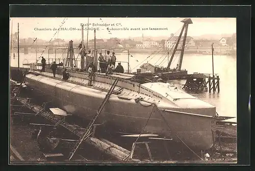 AK Chalon-sur-Saone, Submersible avant son lancement, U-Boot