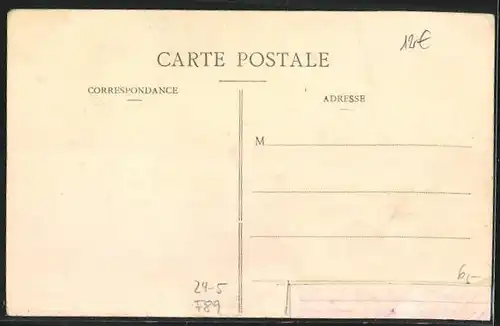 AK Tonnerre, Inondations du 1910, La Route d`Épineuil, Hochwasser