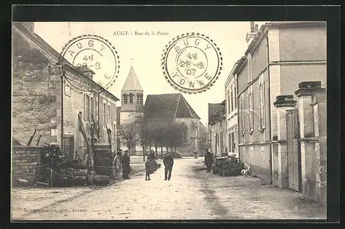AK Augy, Rue de la Poste