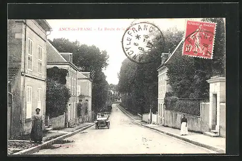 AK Ancy-le-Franc, La Route de la Gare