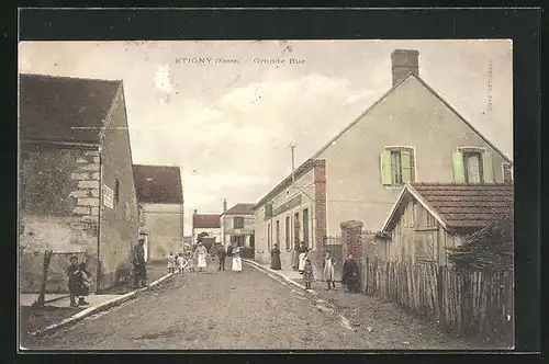 AK Étigny, Grande Rue