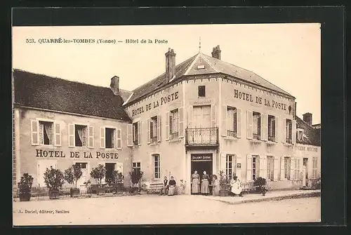 AK Quarré-les-Tombes, Hôtel de la Poste