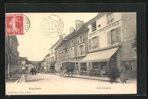 AK Raviéres, Rue Gomard, Modes et Chaussures