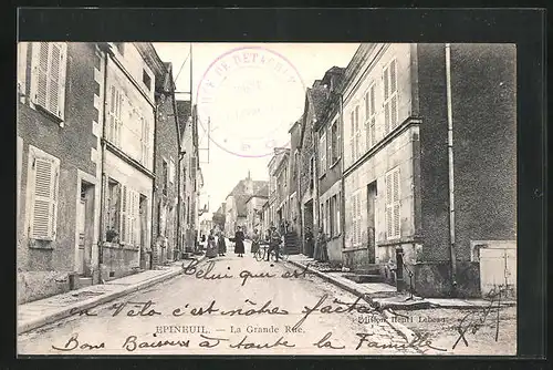 AK Epineuil, La Grande Rue