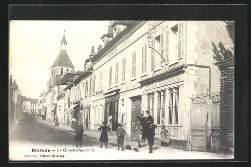 AK Brienon, La Grande-Rue