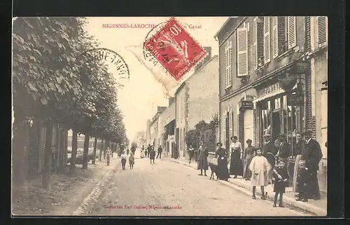 AK Migennes-Laroche, Rue de Canal