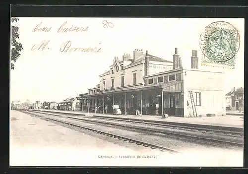 AK Laroche, Intérieur de la Gare, Bahnhof