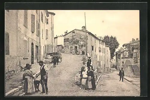 AK Draguignan, La Rue de l`Obervanée