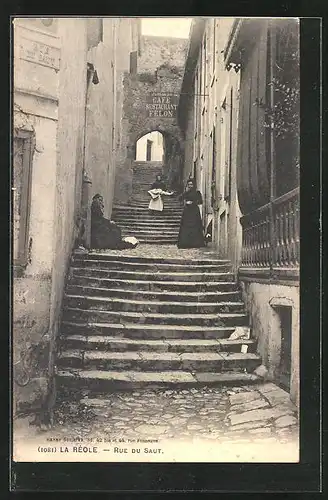 AK La Reole, Rue du Saut