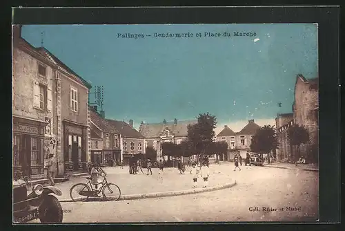 AK Palinges, Gendarmerie et Place du Marche