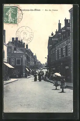 AK Montceau-les-Mines, Rue des Oiseaux