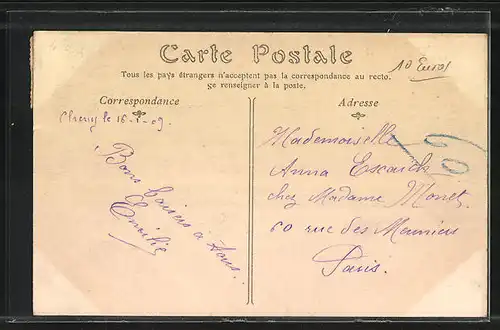 AK Laroche-Migennes, La Rue du Canal