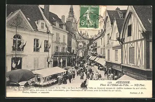 AK Auxerre, Place de l`Hôtel de Ville