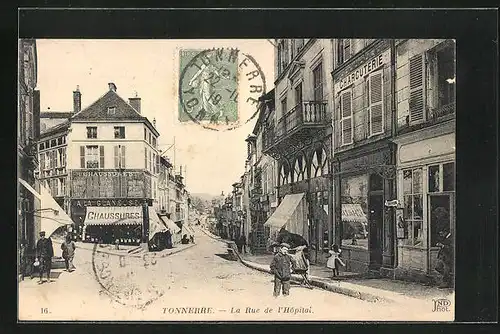 AK Tonnerre, La Rue de l`Hôpital