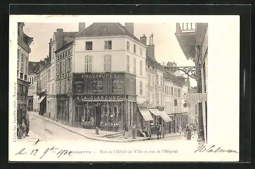 AK Tonnerre, Rue de l`Hôpita de Ville et rue de l`Hôpital