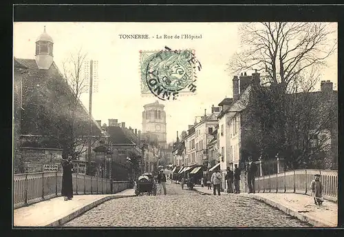 AK Tonnerre, La Rue de l`Hôpital