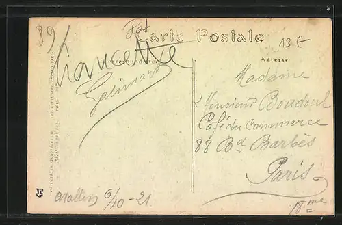 AK Avallon, La Rue de Lyon