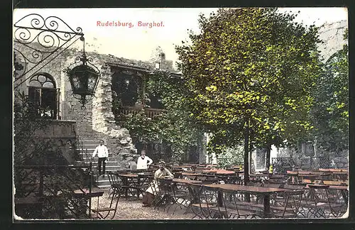 AK Rudelsburg, Gasthaus im Burghof
