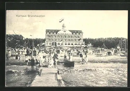 AK Brunshaupten i. M., Blick auf das Hotel Kurhaus