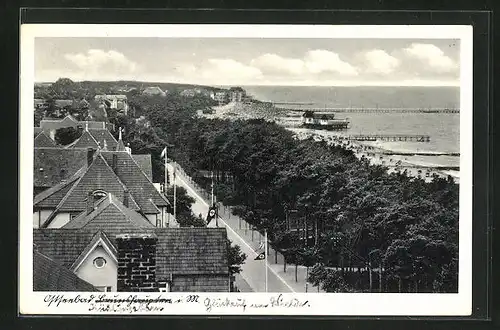 AK Brunshaupten, Blick vom Ort zum Strand