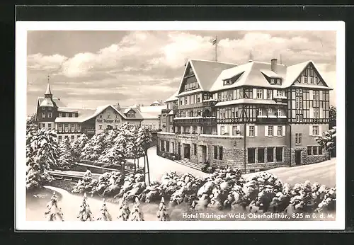 AK Oberhof / Thüringen, Hotel Thüringer Wald im Winter