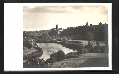 AK Schönburg a. Saale, Blick auf Burg