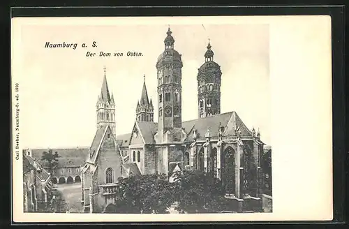 AK Naumburg a. d. Saale, Blick auf Dom von Osten