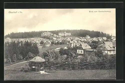 AK Oberhof i. Th., Blick vom Tambacherweg