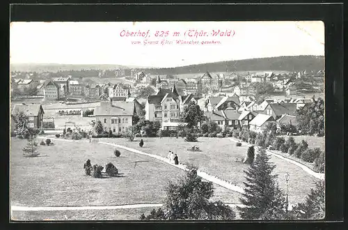 AK Oberhof /Thür. Wald, Blick vom Grand Hotel Wünscher