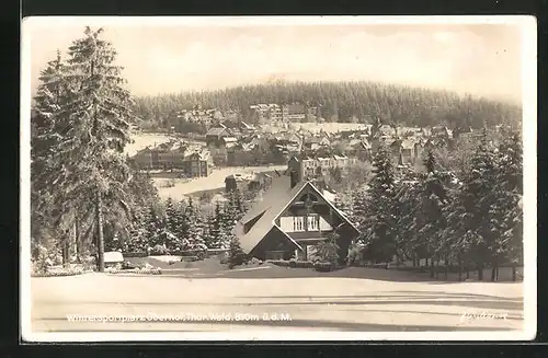 AK Oberhof /Thür. Wald, Blick auf den Wintersportplatz