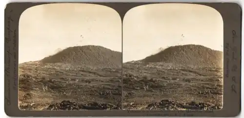 Stereo-Fotografie American Stereoscopic Co., New York, 3 West Nineteenth St., Ansicht Hawaii, vulkanischer Ausbruch