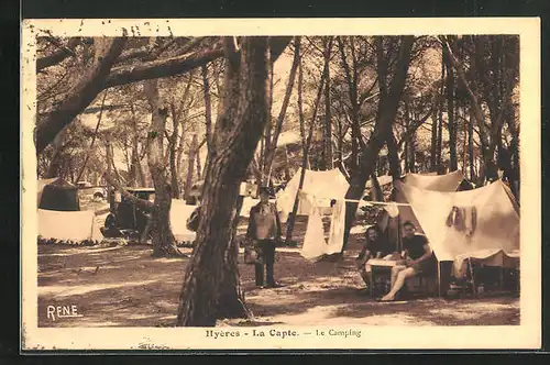 AK Hyères, La Capte, Le Camping