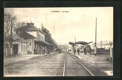 AK St-Auban, La Gare, Bahnhof