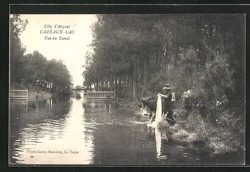 AK Cazeaux-Lac, Vue du Canal