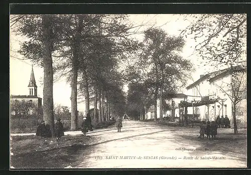 AK Saint-Martin-de-Sescas, Route de Saint-Macatre