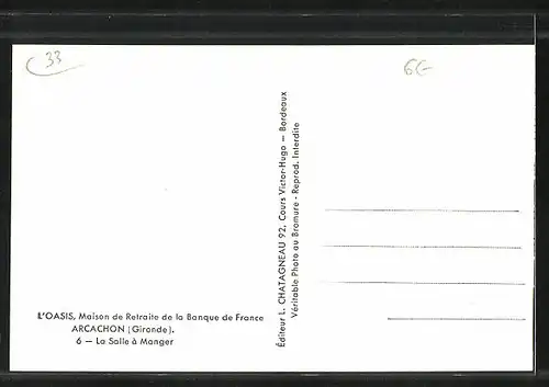 AK Arcachon, La Salle a Manger